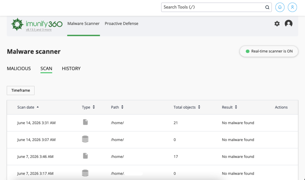 Antivirus Website Imunify360 GRATIS di Hosting 2 Antivirus Website Imunify360