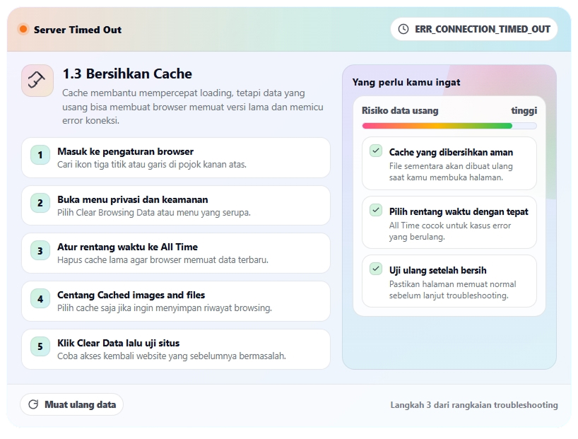 Cara Mengatasi ERR_CONNECTION_TIMED_OUT dengan Mudah 4 Cara Mengatasi ERR_CONNECTION_TIMED_OUT