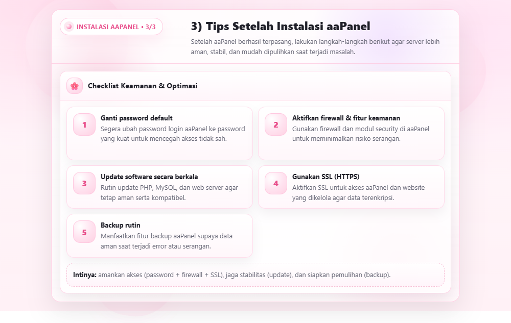 Apa itu aaPanel si Alternatif cPanel 9 aaPanel
