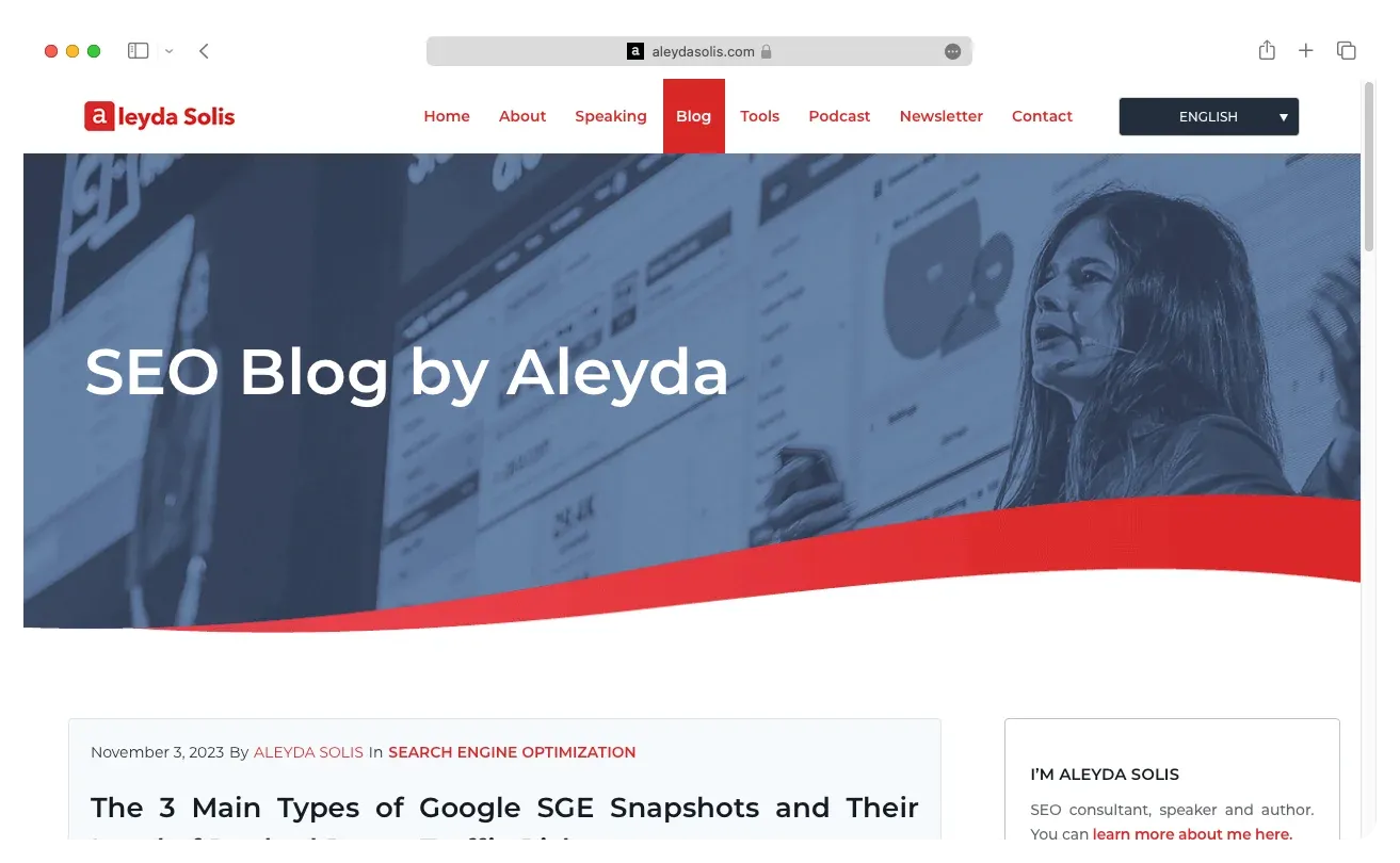 Blog Aleyda Solis