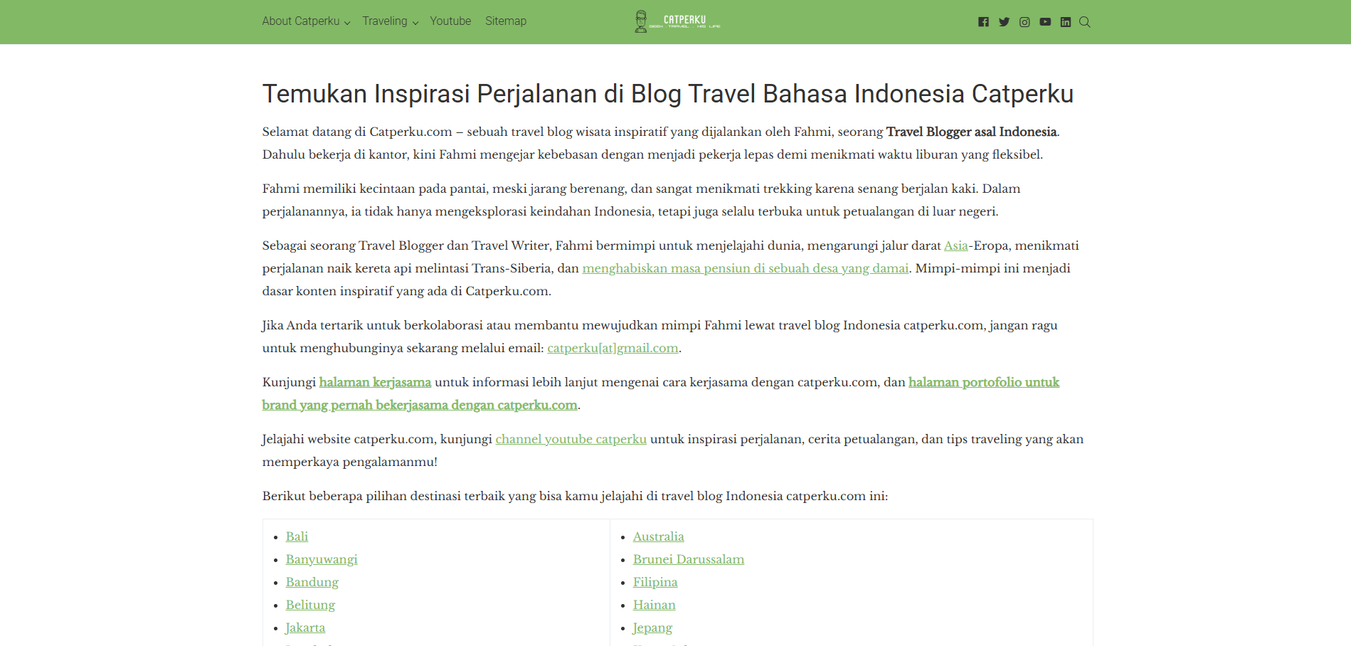 20+ Contoh Blog Pribadi yang Menarik untuk Inspirasi Membuat Blog 7 Contoh Blog Pribadi
