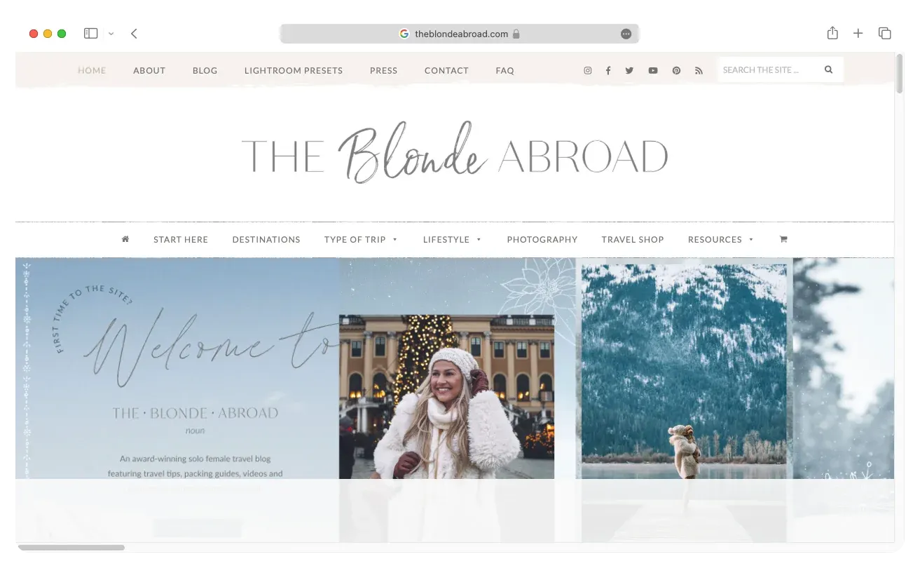 The Blonde Abroad