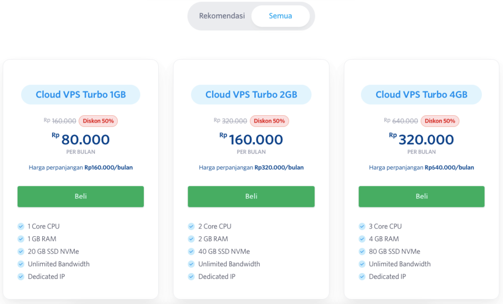 Cara Order Cloud VPS aaPanel DomaiNesia 5 Order Cloud VPS aaPanel