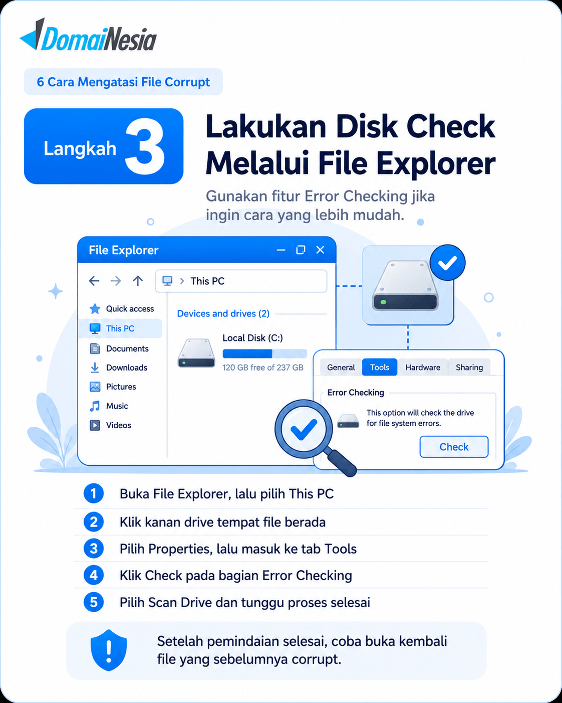 6 Cara Mengatasi File Corrupt dengan Mudah dan Aman 4 cara mengatasi file corrupt
