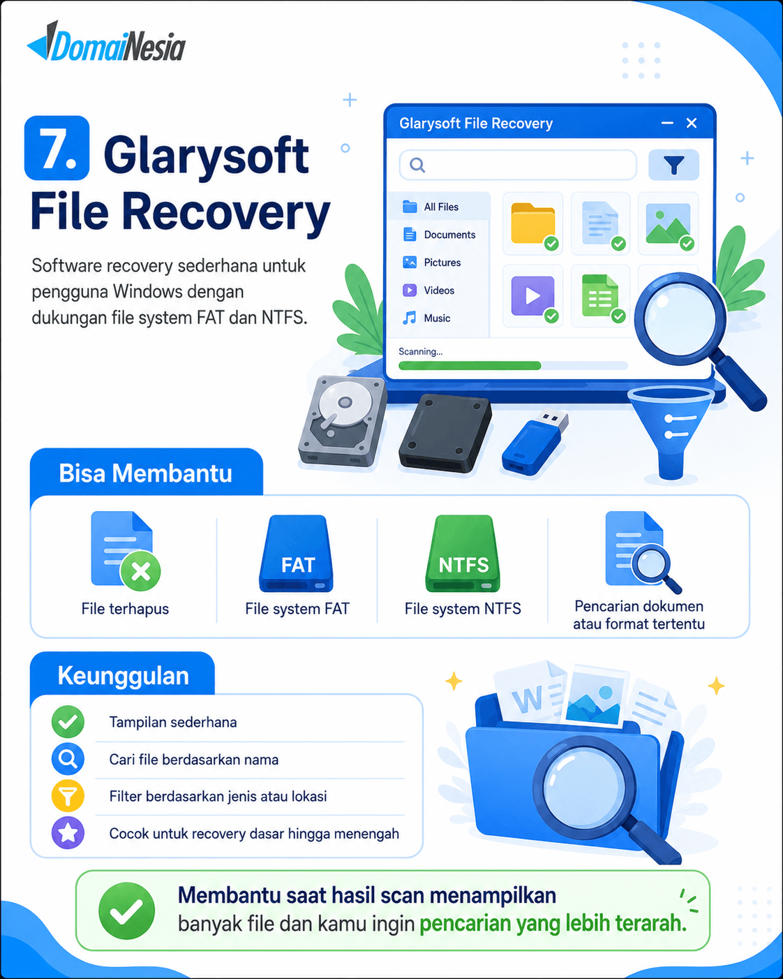 10 Aplikasi Recovery Data Terbaik dan Cara Mencegah File Hilang 8 Aplikasi Recovery Data