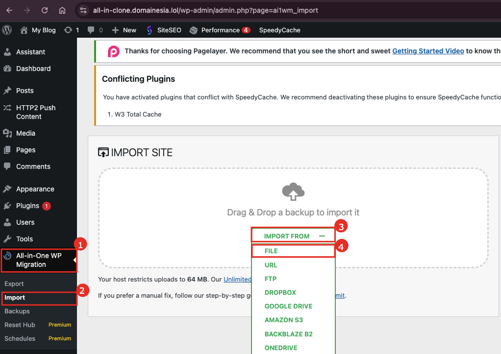 Cara Cloning Website WordPress 