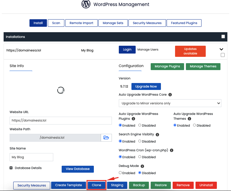 Cara Cloning Website WordPress