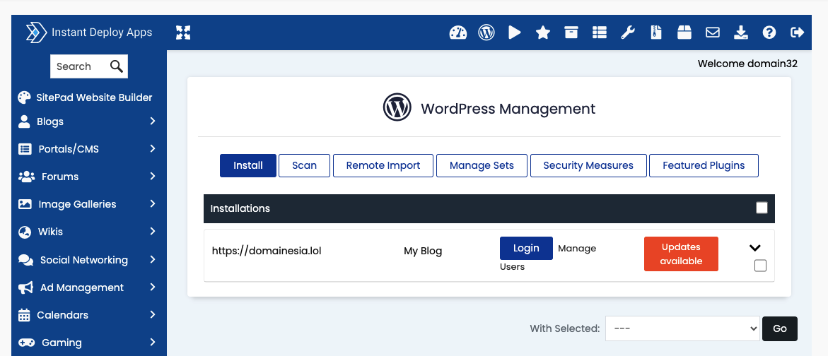 Cara Manage Website WordPress dari WP Manager cPanel