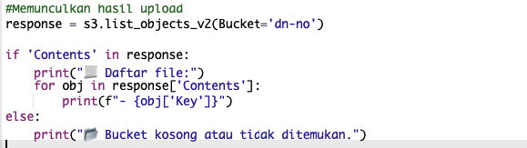 Object Storage dengan Python