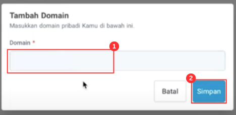 Custom Domain di Scalev