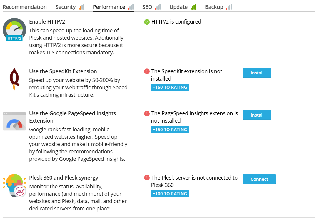 Audit Server Otomatis Dengan Fitur Advisor di Plesk Panel