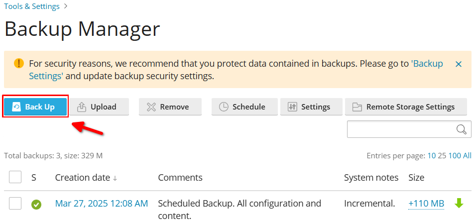 Cara Backup Ke Google Drive, Dropbox, OneDrive Di Plesk