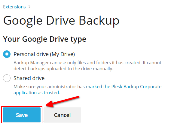 Cara Backup Ke Google Drive, Dropbox, OneDrive Di Plesk