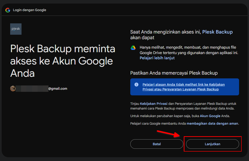 Cara Backup Ke Google Drive, Dropbox, OneDrive Di Plesk