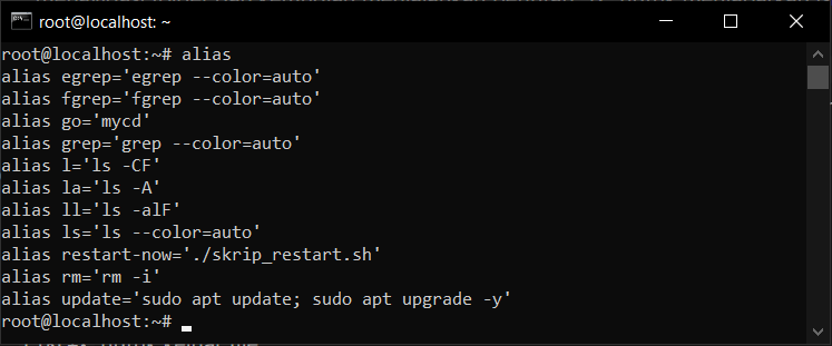 Cara Membuat Shortcut Perintah Dengan Alias Di VPS Linux