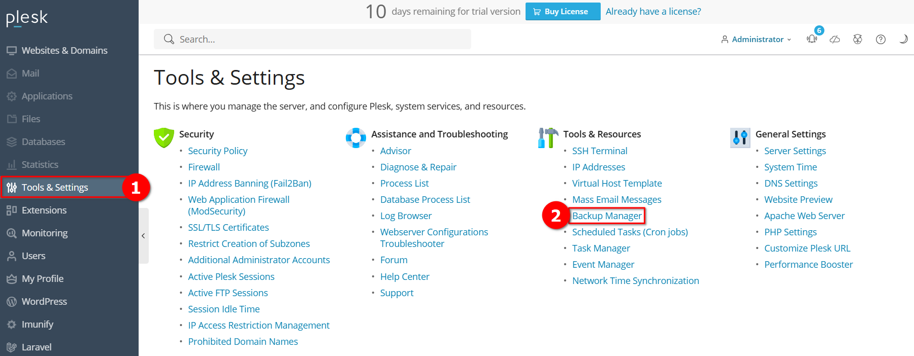 Cara Backup dan Restore Data Plesk Panel di Cloud VPS