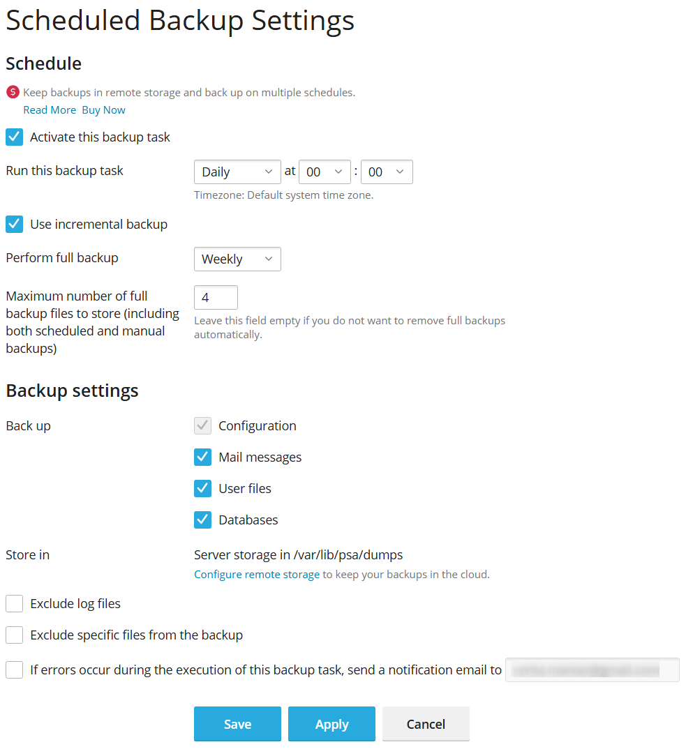 Cara Backup dan Restore Data Plesk Panel di Cloud VPS