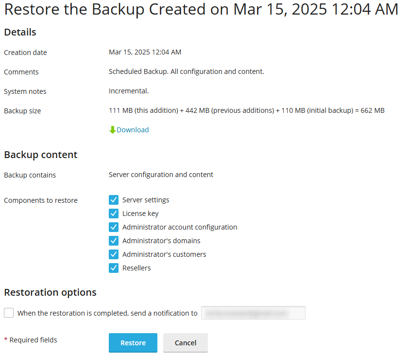 Cara Backup dan Restore Data Plesk Panel di Cloud VPS