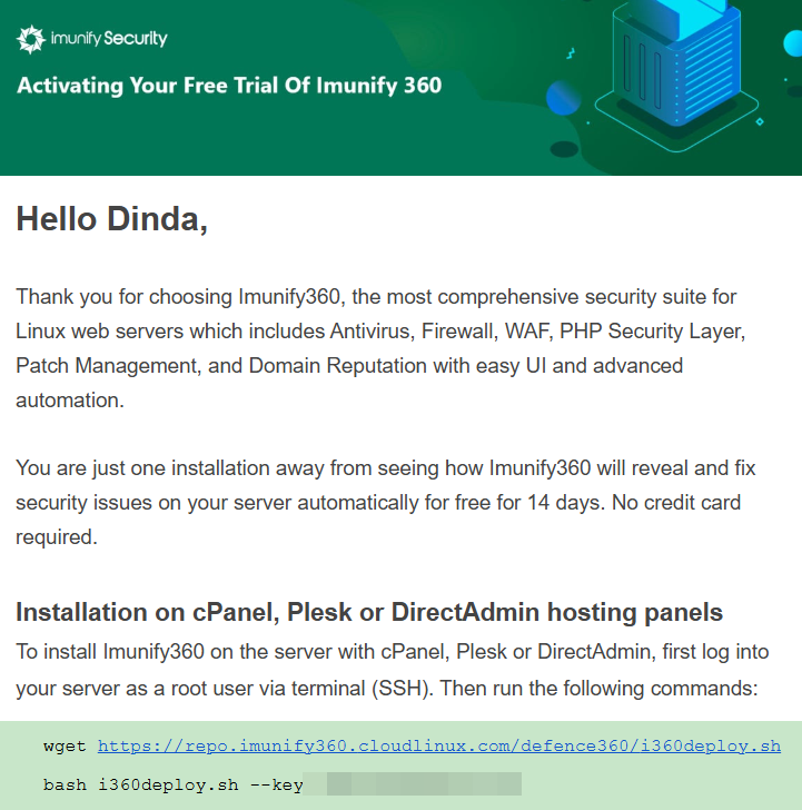 Cara Install Imunify360 di VPS 1