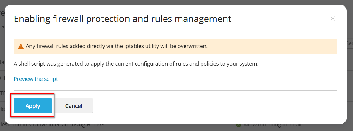 Cara Membuka Port di VPS Plesk Panel