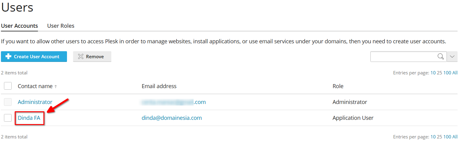 Cara Menambah User Account Plesk Panel di Cloud VPS