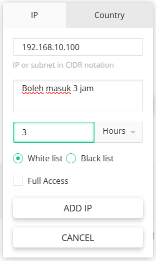 Cara Whitelist/Blacklist IP Pada Imunify360 di VPS Plesk