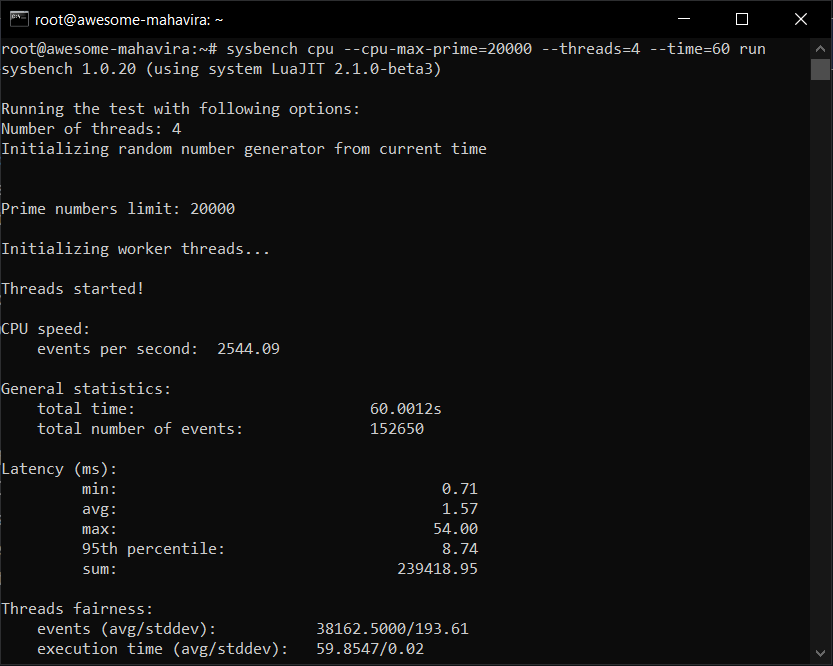 Cara Cek Performa Server Cloud VPS Linux Dengan Sysbench