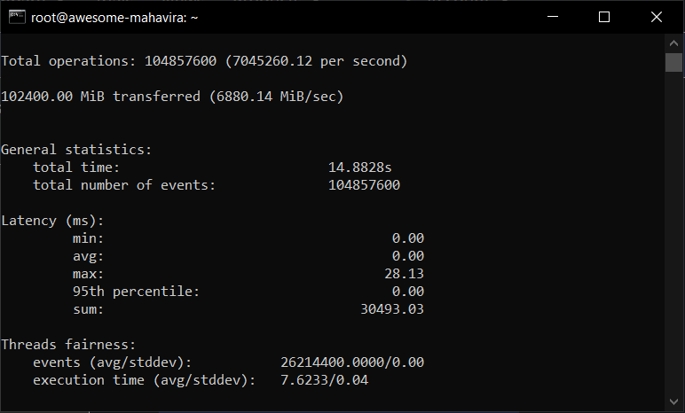 Cara Cek Performa Server Cloud VPS Linux Dengan Sysbench