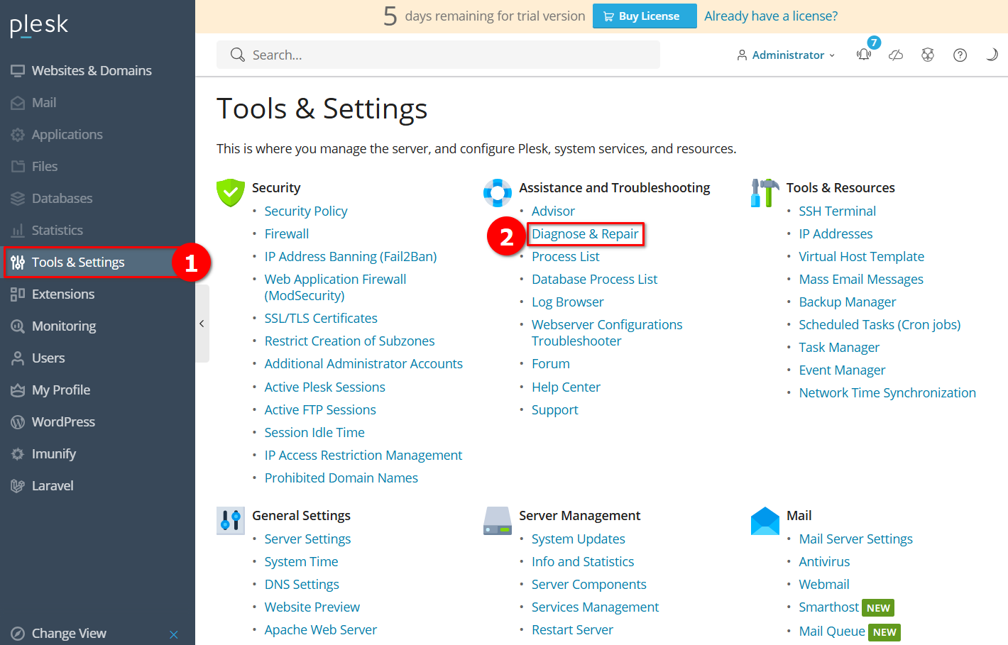 Cara Diagnosis Dan Perbaikan Sistem Plesk Otomatis di VPS