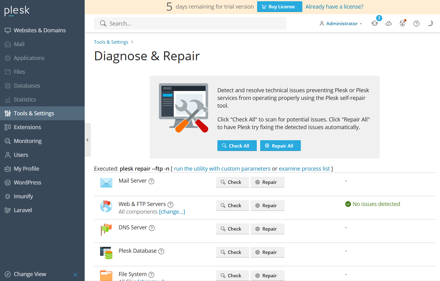 Cara Diagnosis Dan Perbaikan Sistem Plesk Otomatis di VPS