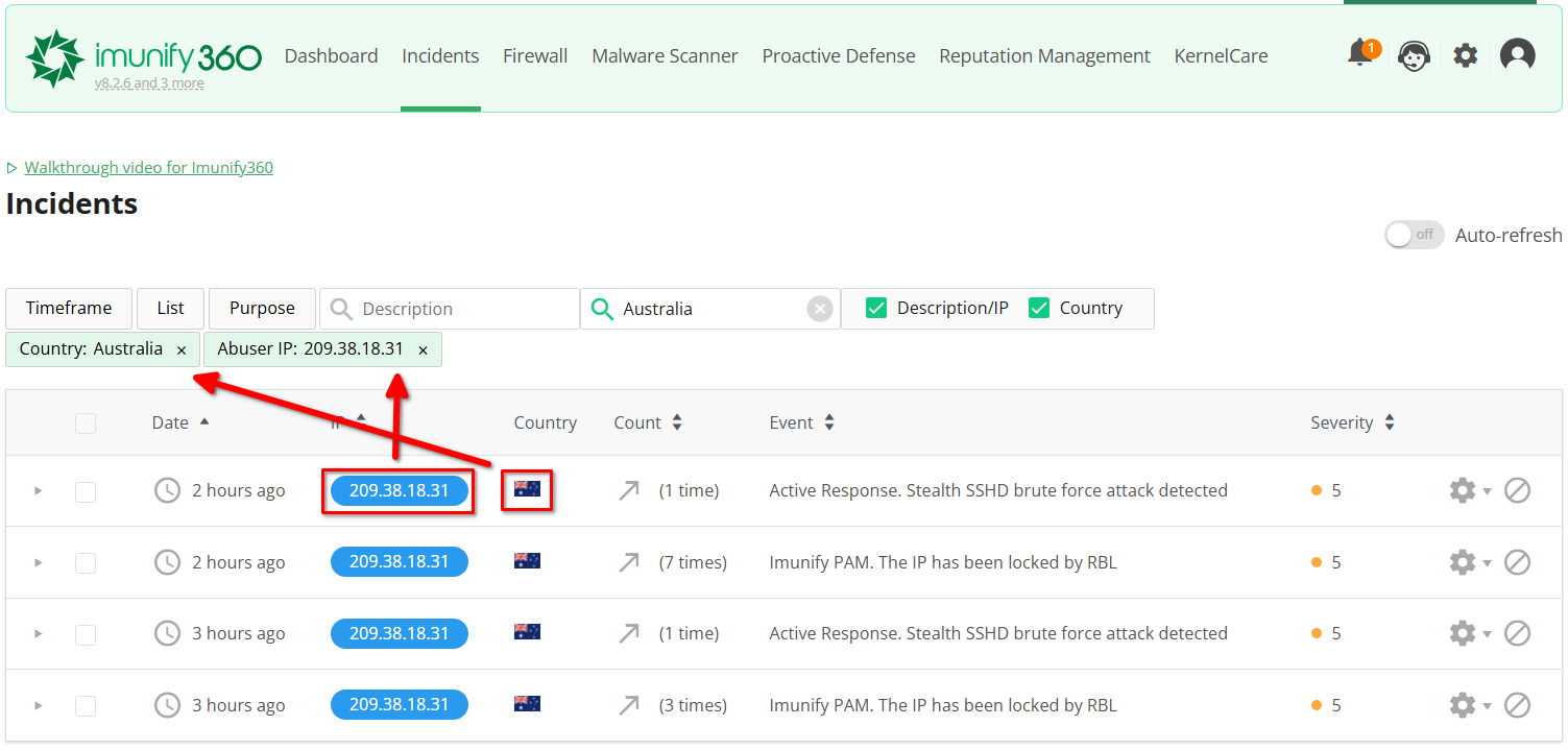 Deteksi Serangan di VPS Dengan Fitur Incidents Imunify360