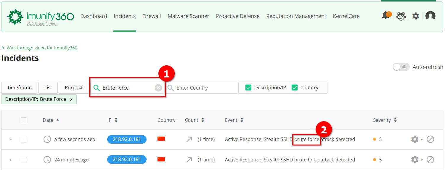 Deteksi Serangan di VPS Dengan Fitur Incidents Imunify360