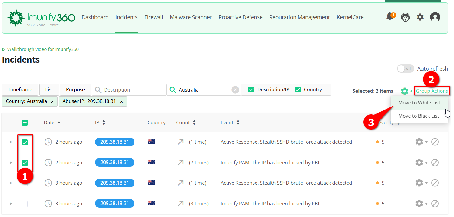 Deteksi Serangan di VPS Dengan Fitur Incidents Imunify360