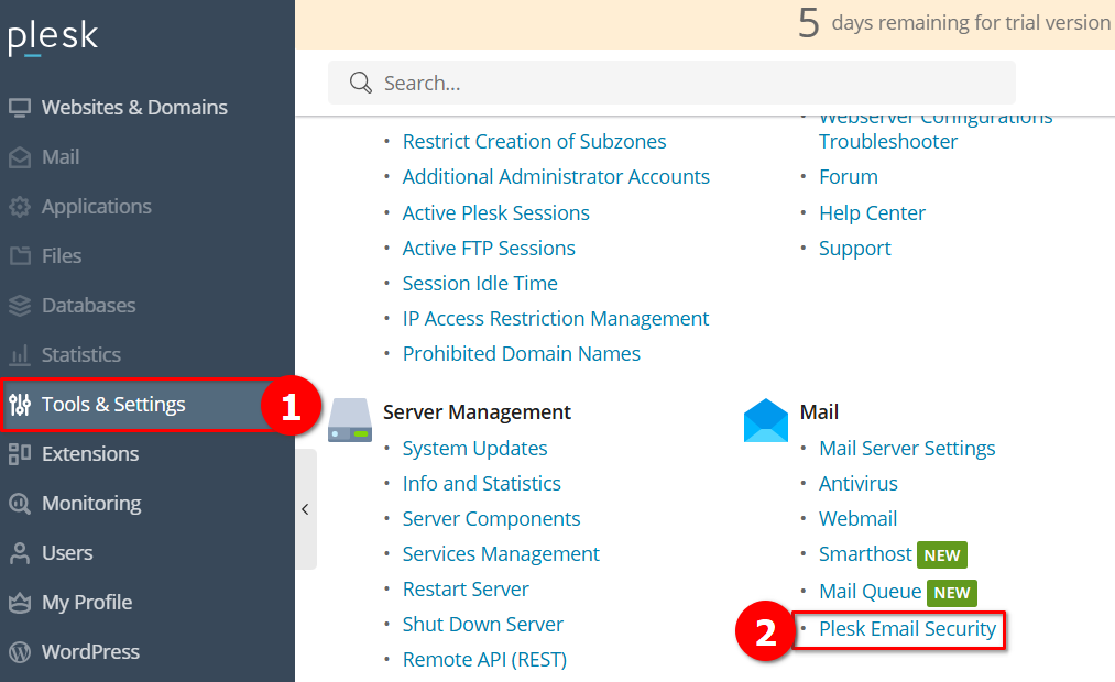 Cara Hindari Serangan Spam/Virus Pada Mail Server di Plesk
