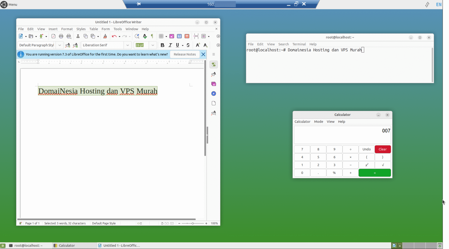 Tamplan Gui Cara Install MATE GUI Berbasis Gnome 2 Di VPS Cloud Linux