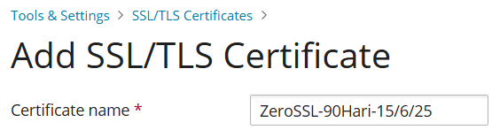 Cara Install SSL/HTTPS ZeroSSL di Hostname Plesk Pada VPS
