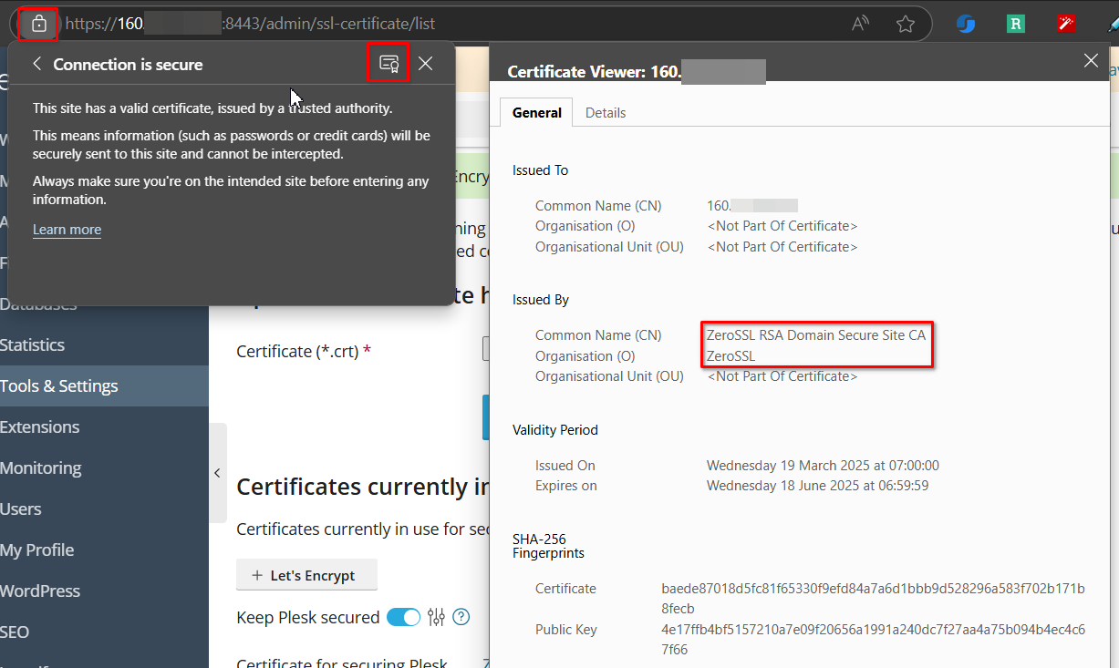 Cara Install SSL/HTTPS ZeroSSL di Hostname Plesk Pada VPS