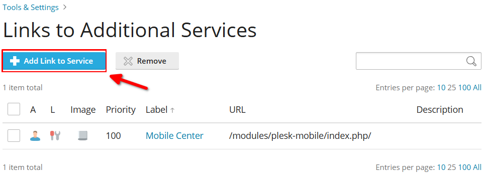 Cara Menambah Shortcut Di Plesk Panel Pada Daftar Alat