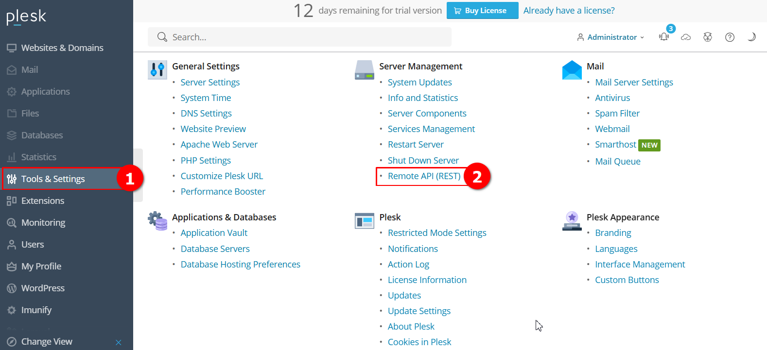 Cara Mengirim Permintaan Remote REST API Plesk Panel