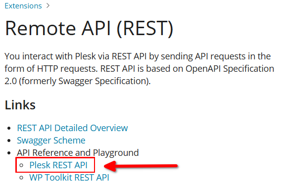 Cara Mengirim Permintaan Remote REST API Plesk Panel
