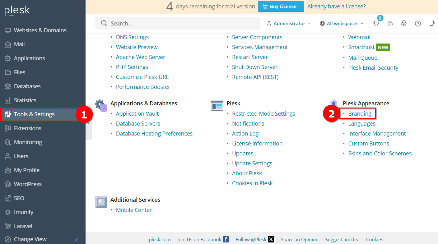 Cara Mengubah Tampilan Dashboard Plesk di Cloud VPS