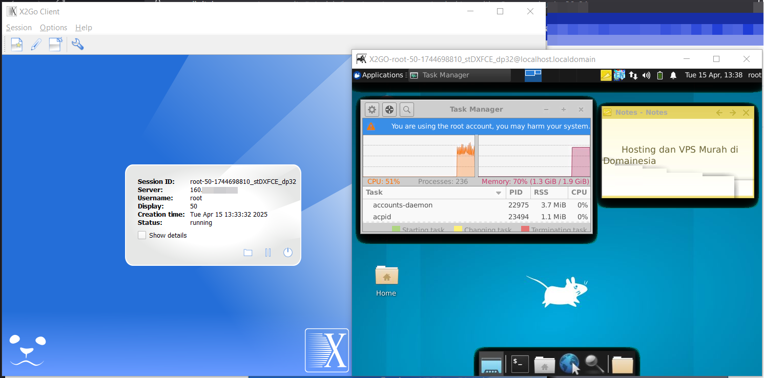 Cara Remote Desktop Dengan X2GO di Cloud VPS Ubuntu