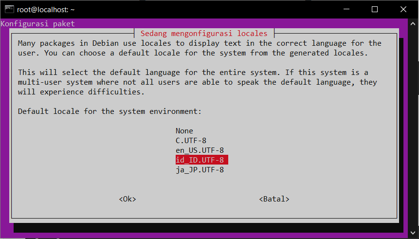 Cara Mengubah Lokalisasi Sistem Bahasa Utama di VPS Ubuntu 3