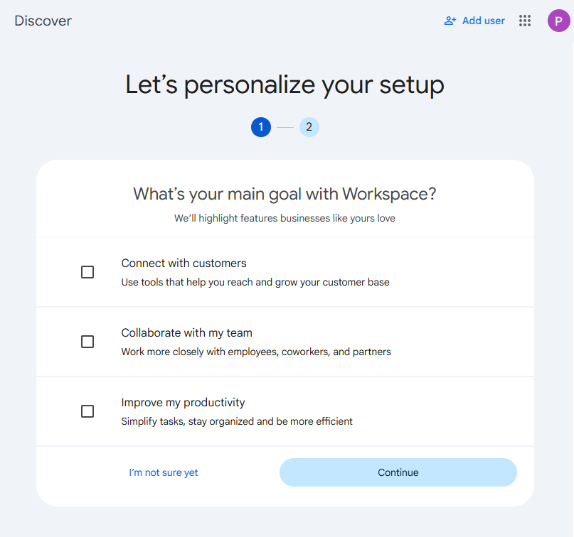 Cara setting Google Workspace