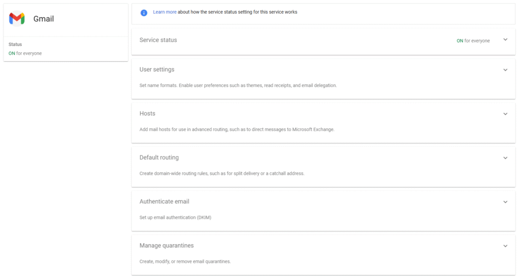 Cara setting Google Workspace