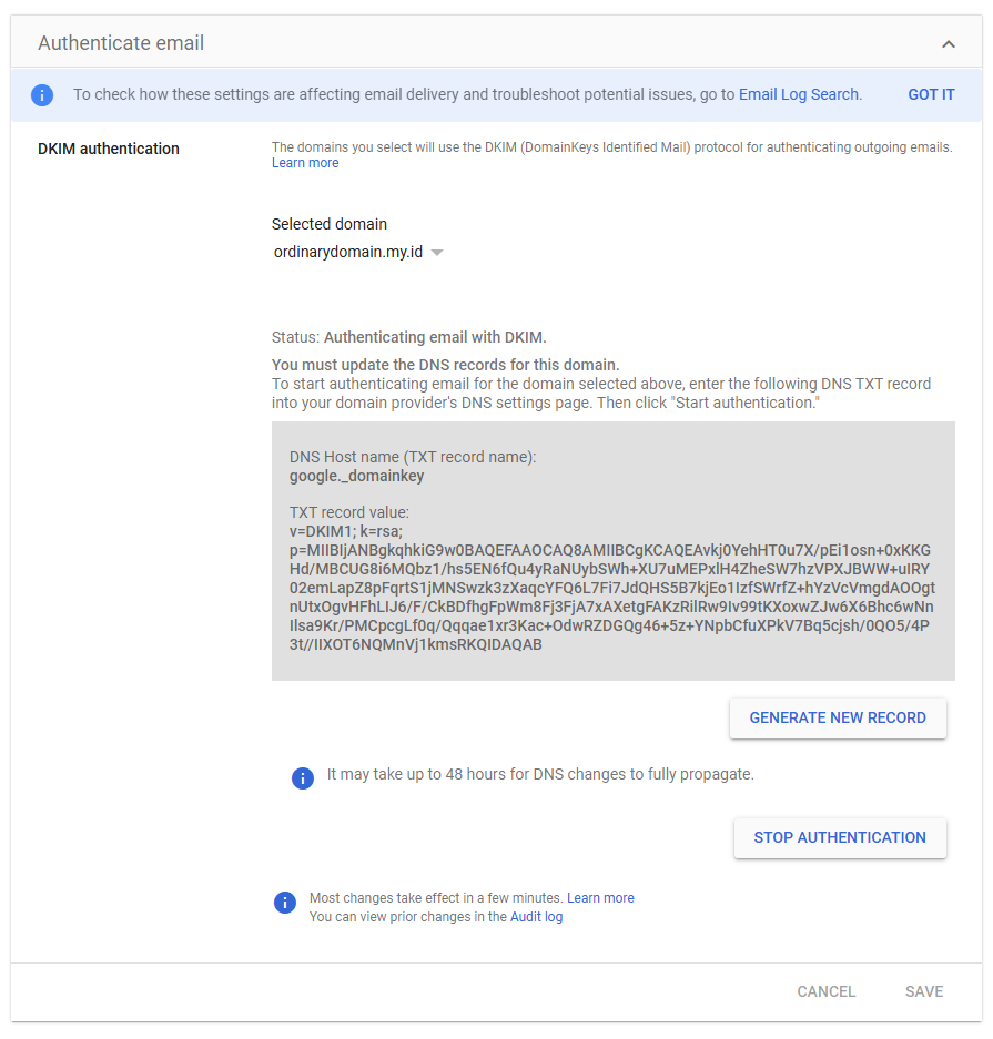 Cara setting Google Workspace