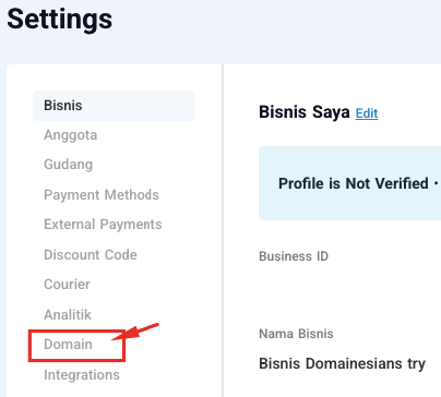 Custom Domain di Scalev