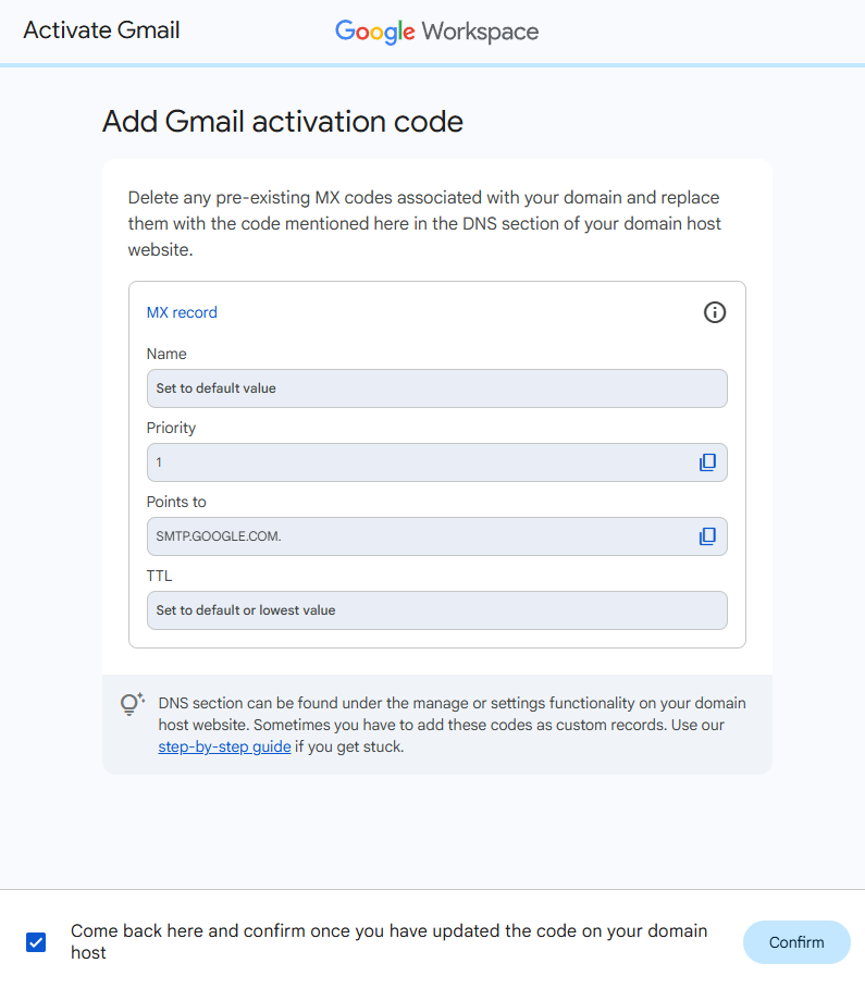 Cara setting Google Workspace
