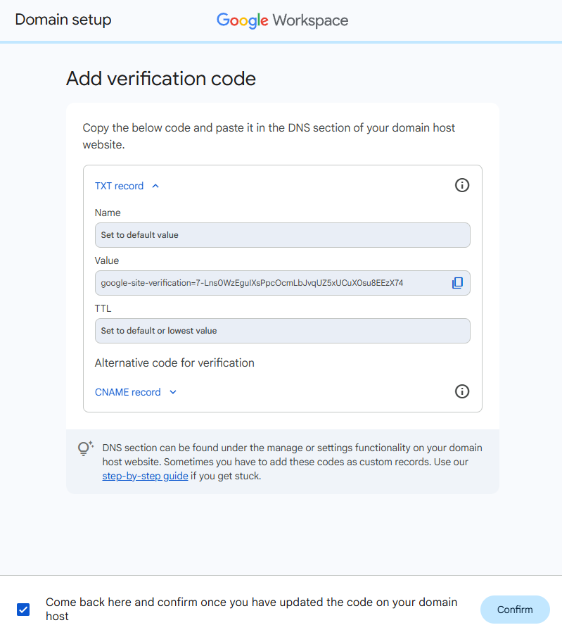 Cara setting Google Workspace