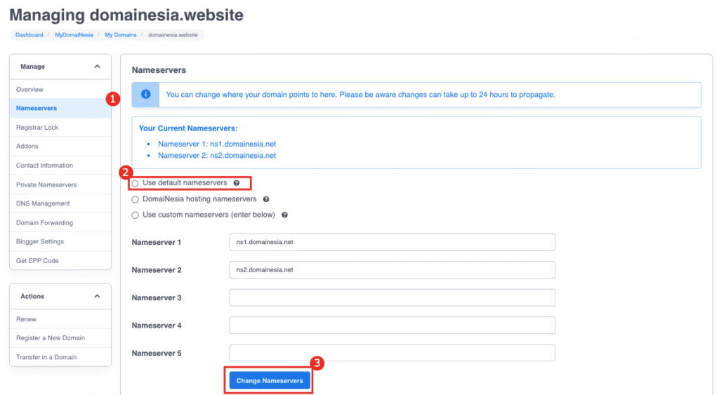 Custom Domain di Vercel
